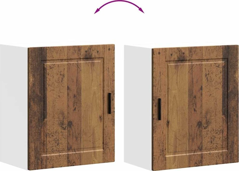 virtuvės sieninės spintos 2 vnt "Porto" Old Wood