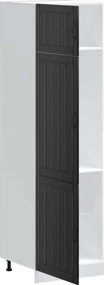 virtuvės spintelė "Lucca" Juodas Engineered Wood
