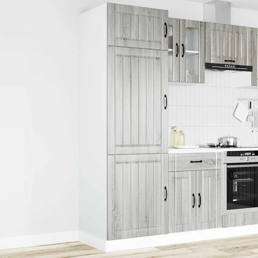 virtuvės spinta "Lucca" Pilka Sonoma Engineered Wood