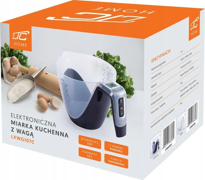 Virtuvinės svarstyklės Virtuvės svarstyklės LTC Elektroninės virtuvės svarstyklės Ltc, ąsotis, juodos. Yxapud