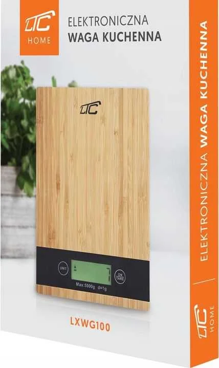 Virtuvinės svarstyklės LTC imitacja drewna (LXWG100)