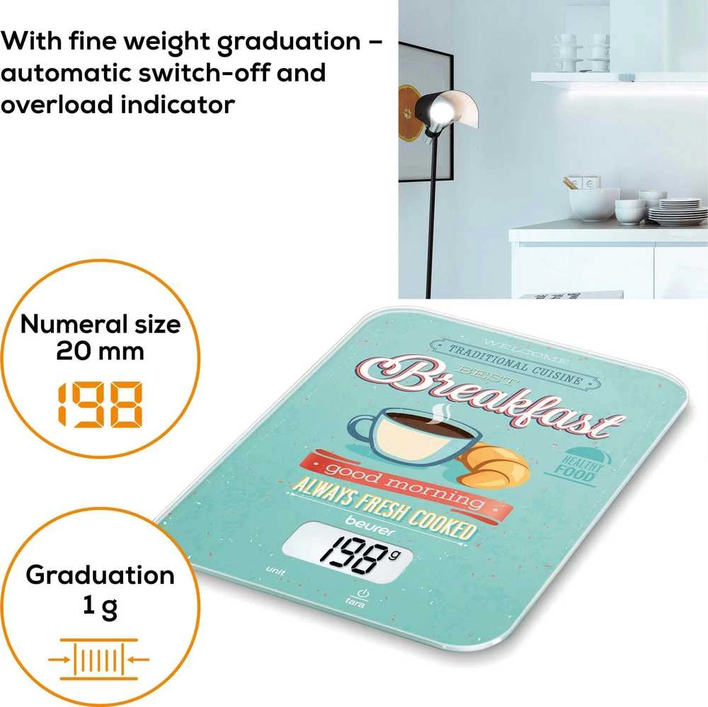 Beurer Virtuvinės svarstyklės KS19 Breakfast