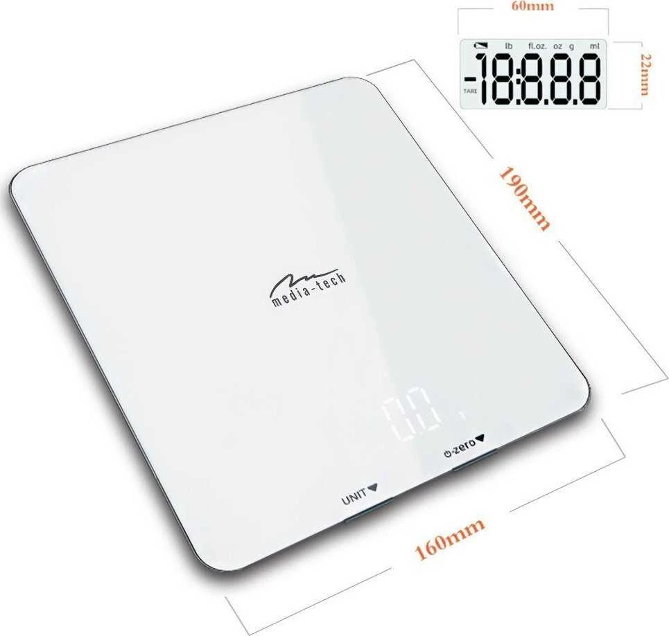 Media-Tech Virtuvinės svarstyklės SMART DIET SCALE MT5544