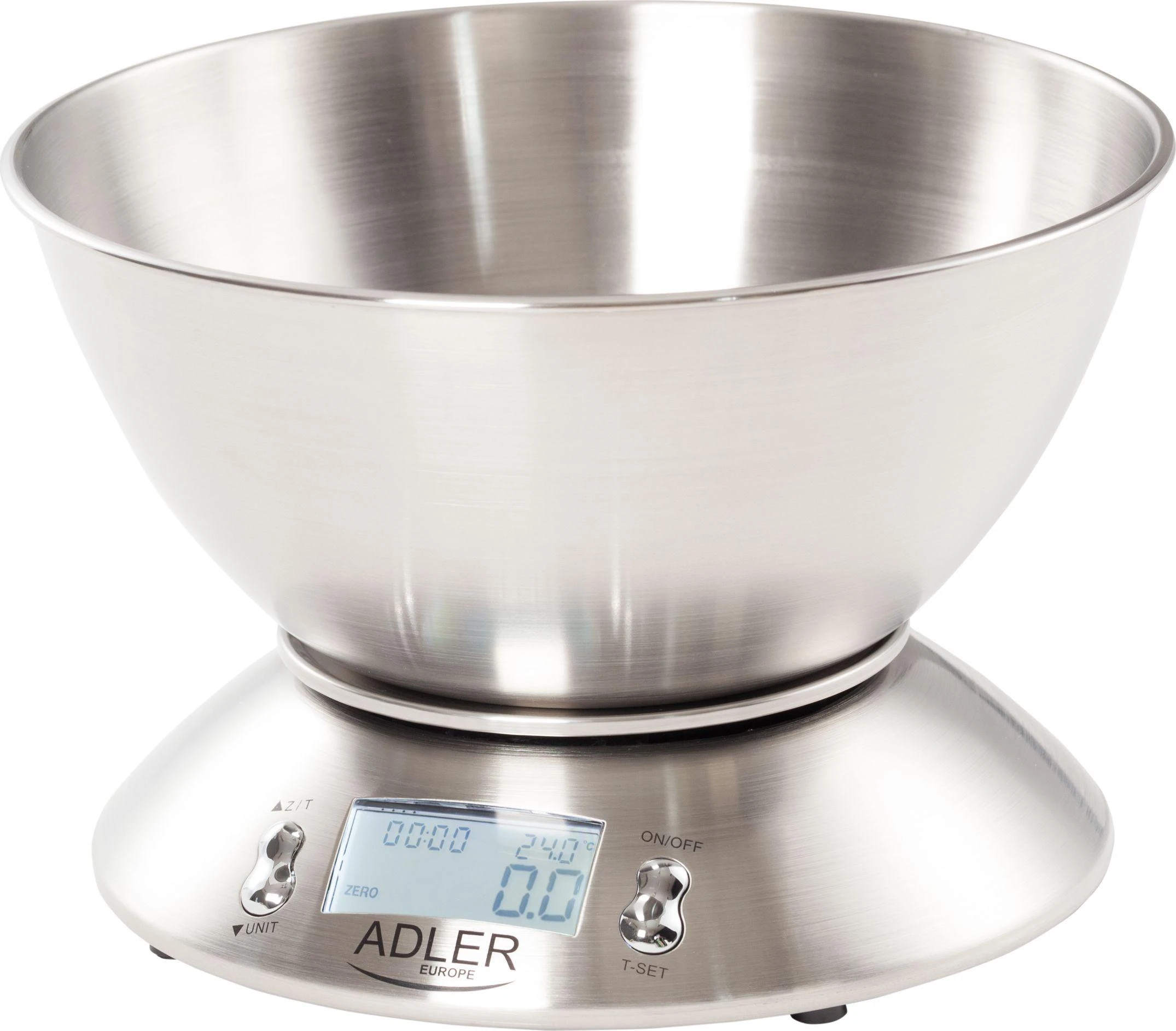 Adler | Virtuvinės svarstyklės | AD 3134 | Maksimalus svoris (talpa) 5kg | Graduacija 1 g | Nerūdijantis plienas