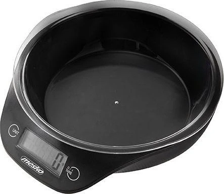 Adler Mesko | Virtuvinės svarstyklės with a bowl | MS 3164 | Maximum weight (capacity) 5kg | Graduation 1 g | Ekranas type LCD | Juodas
