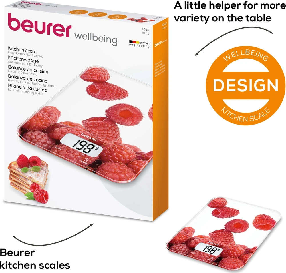 Beurer Virtuvinės svarstyklės KS19Berry