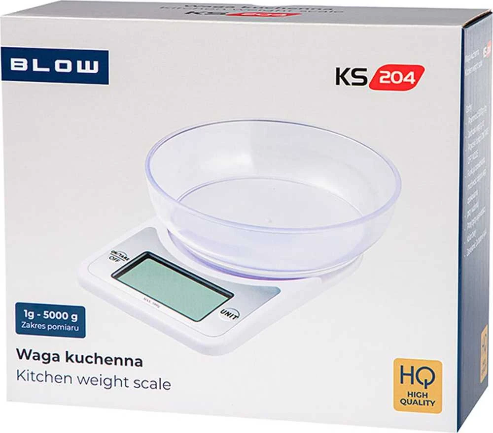 Blow Virtuvinės svarstyklės KS204 su 5kg dubeniu
