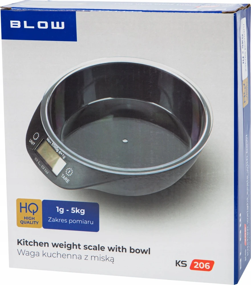 Blow Virtuvinės svarstyklės KS206 su 0.7L 5kg dubuo