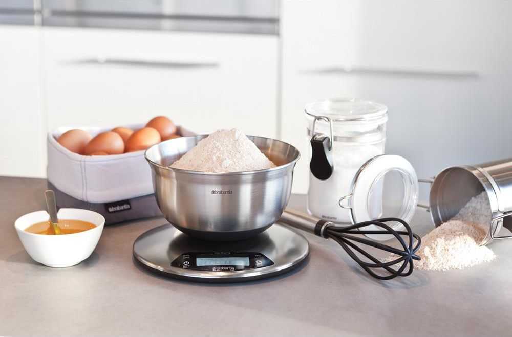 Virtuvinės svarstyklės Brabantia cyfrowa okrągła su timerem 480560