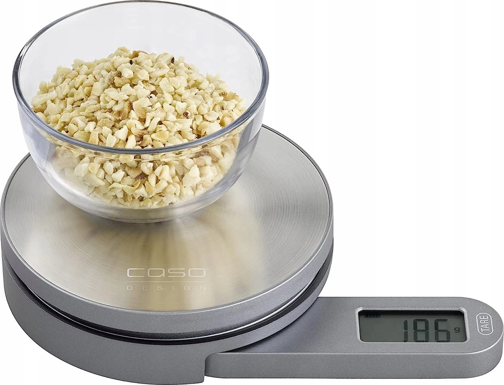 Virtuvinės svarstyklės Caso | Scales | Kitchen EcoMate | Maximum weight (capacity) 5kg | Graduation 1 g | Ekranas type LCD | Nerūdijantis plienas