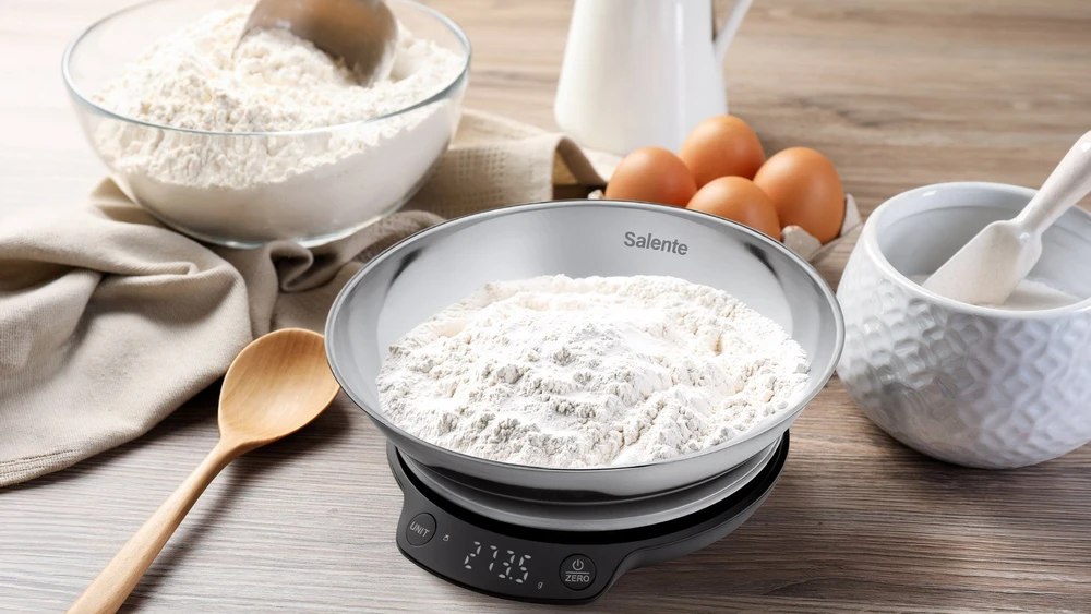 Virtuvinės svarstyklės Virtuvinės svarkitlės Evolveo Salente Rimare waga kuchenna 5kg nerūdijančio plieno peilis/peilis