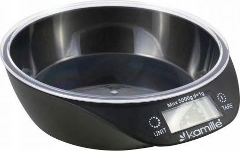 Elektroninės virtuvinės svarstyklės su dubeniu KAMILLE 7110
