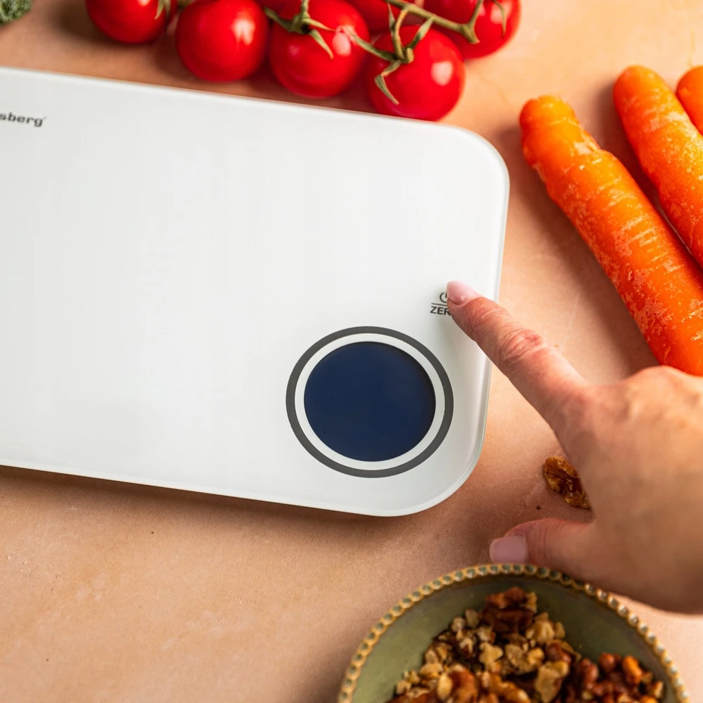 Virtuvinės svarstyklės Svarstyklės „Bluetooth“ virtuvės svarstyklės, dietinės, 5kg kalorijų analizės, grūdinto stiklo, „Klausberg“