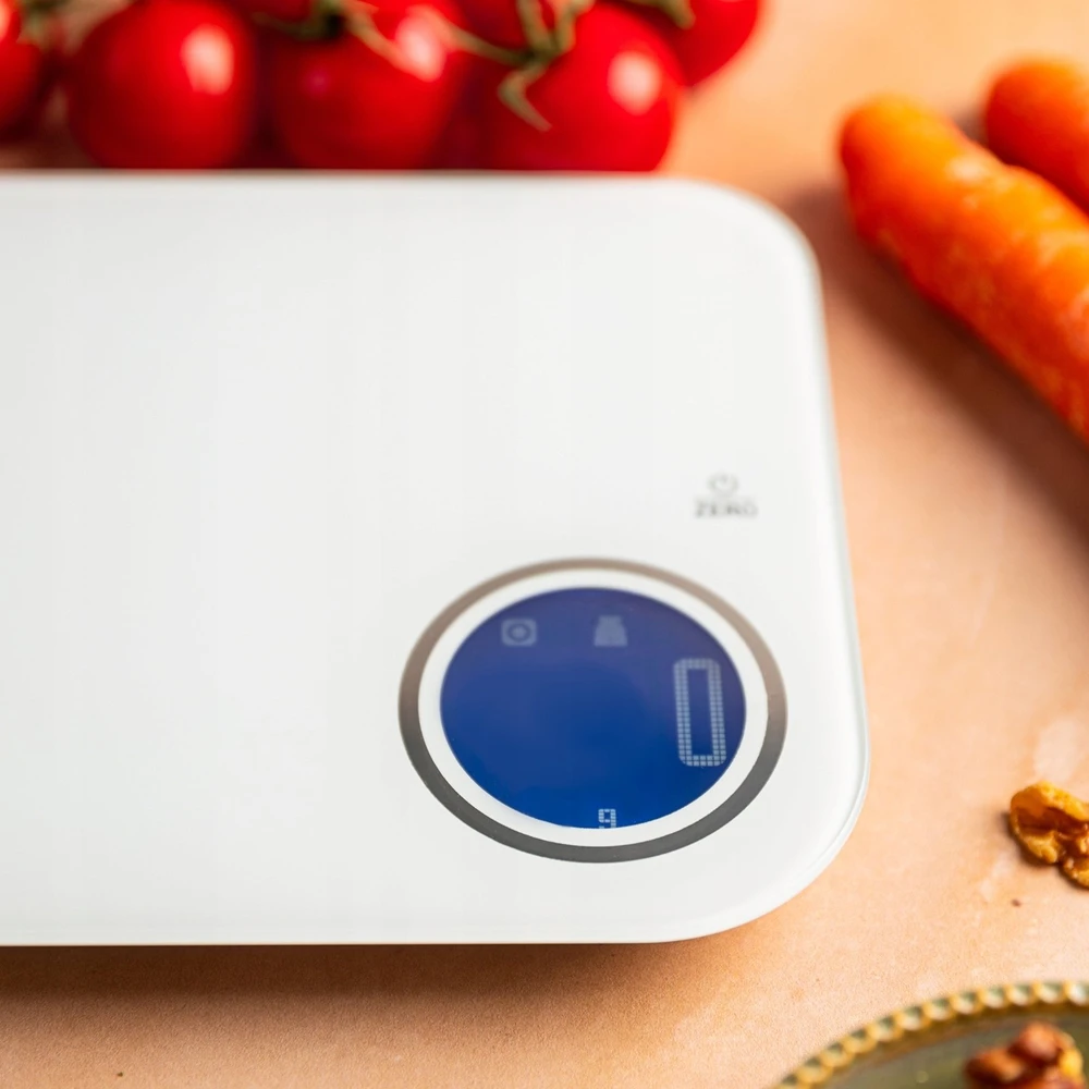 Virtuvinės svarstyklės Svarstyklės „Bluetooth“ virtuvės svarstyklės, dietinės, 5kg kalorijų analizės, grūdinto stiklo, „Klausberg“