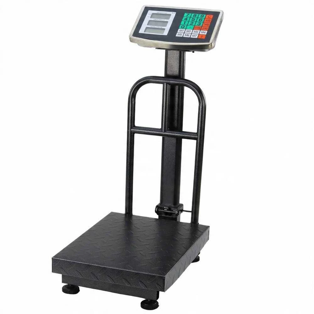 Lean Elektroninės platforminės svarstyklės 150 kg su LCD ekranu