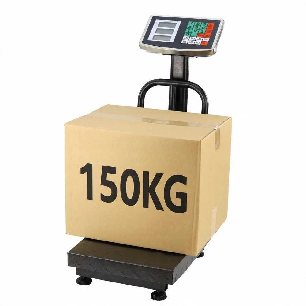 Lean Elektroninės platforminės svarstyklės 150 kg su LCD ekranu