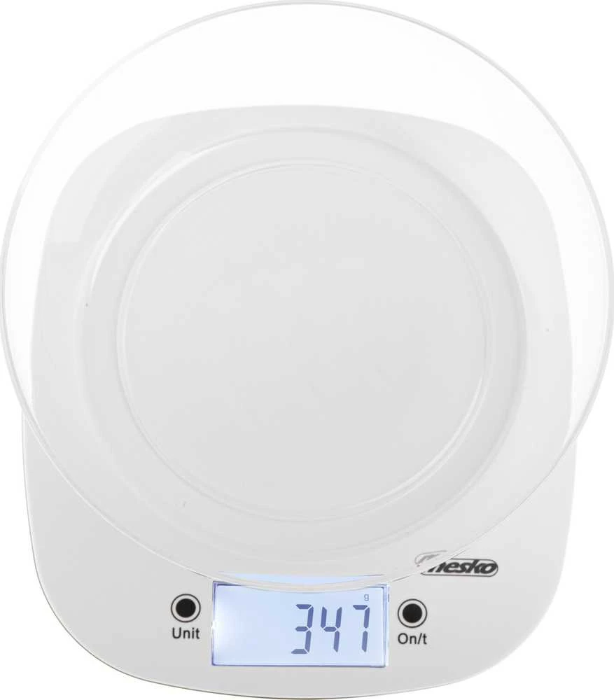 Virtuvinės svarstyklės Adler virtuvės svarstyklės su dubeniu | MS 3179w | Graduacija 1 g | Ekrano tipo LCD | Baltas