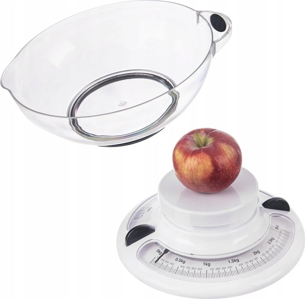 Virtuvinės svarstyklės Orion Mechaninė virtuvinė svarstyklė su dubeniu 3kg