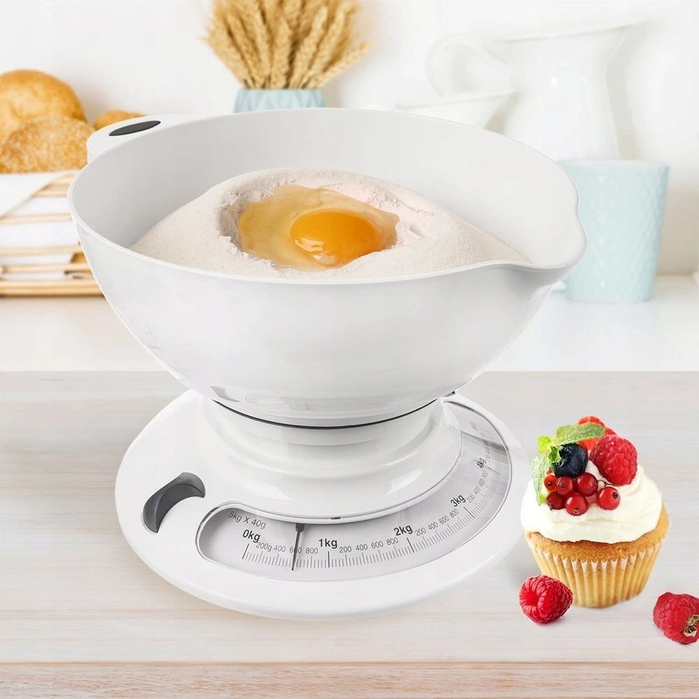 Virtuvinės svarstyklės Orion Mechaninė virtuvinė svarstyklė su pašaliniu indeliu 5kg