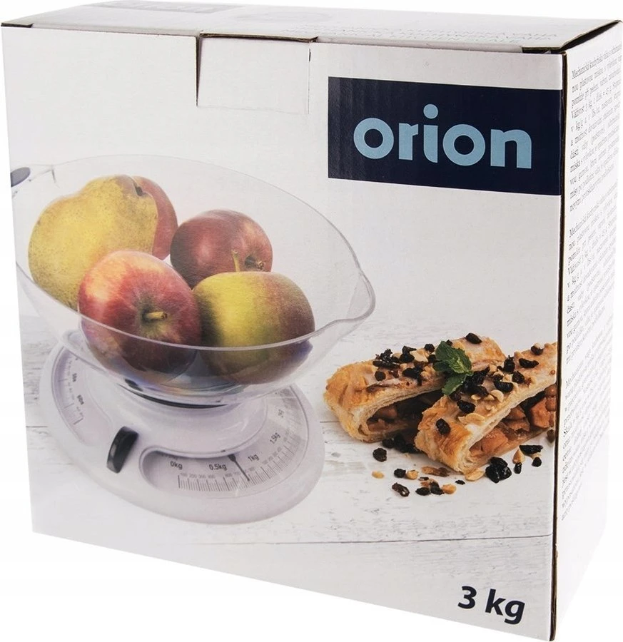 Virtuvinės svarstyklės Orion Mechaninė virtuvinė svarstyklė su dubeniu 3kg