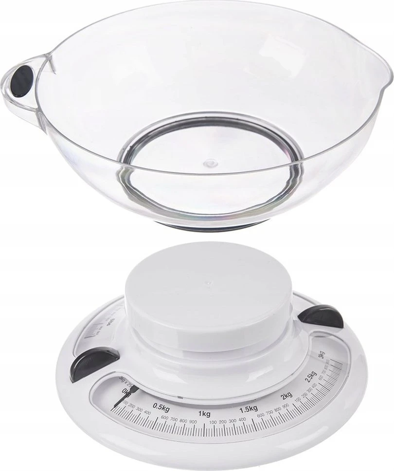 Virtuvinės svarstyklės Orion Mechaninė virtuvinė svarstyklė su dubeniu 3kg