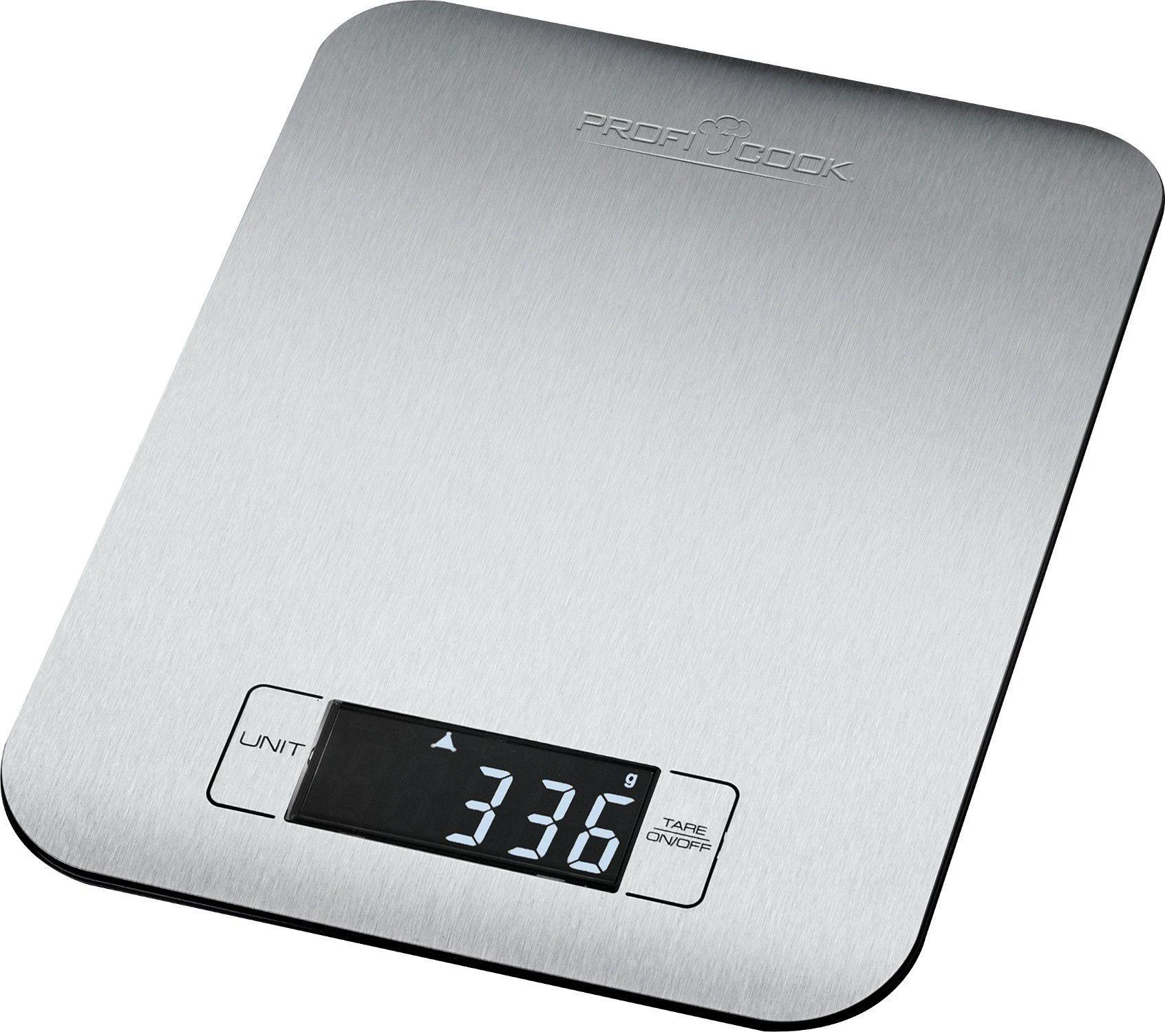 Virtuvinės svarstyklės Clatronic ProfiCook PC-KW 1061 Juodas, Nerūdijantis plienas Rectangle Electronic kitchen scale