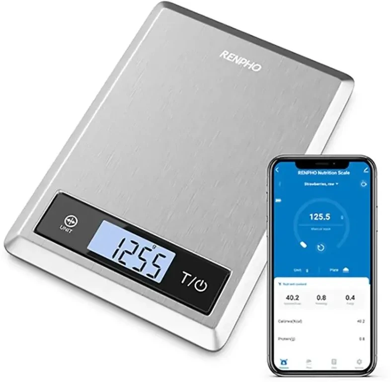 Virtuvinės svarstyklės Renpho Nutrition Scale Calibra 1 Nerūdijantis plienas (PEU-ES-SNS01-SL)