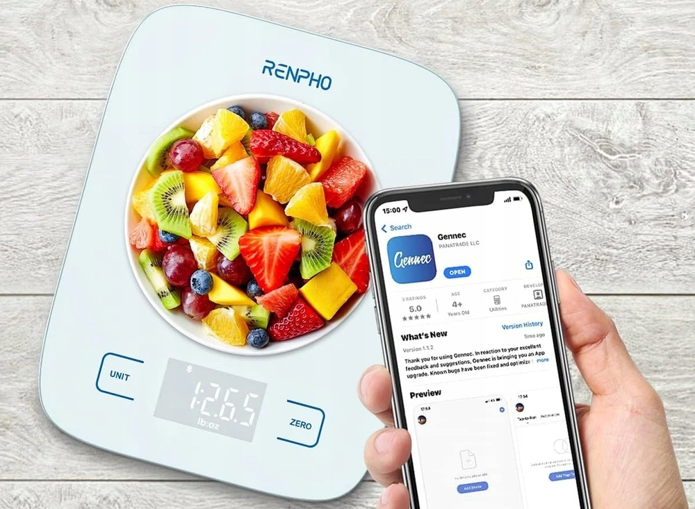 Išmaniosios virtuvinės svarstyklės RENPHO PEU-R-T001-BK / 8732093