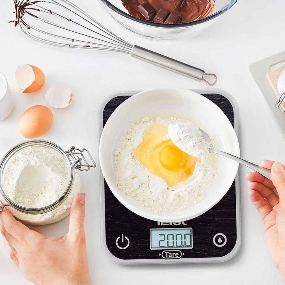Virtuvinės svarstyklės TEFAL virtuvės svarstyklės | BC50D2V0 Optiss | Maksimalus svoris (talpa) 5kg | Ekrano tipas LCD | Juodas