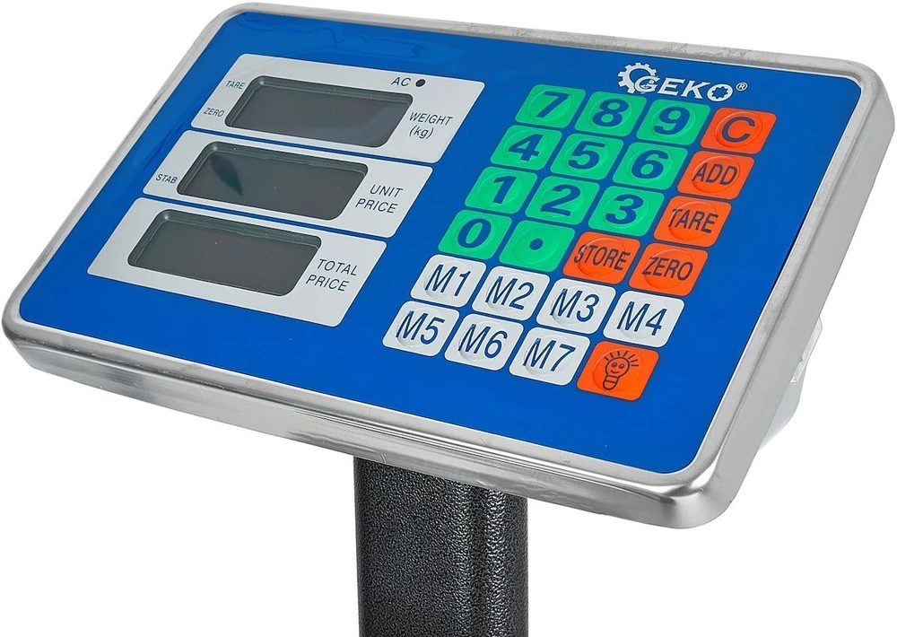 Virtuvinės svarstyklės TOGO GEKO WAGA PLATFORMOWA 150kg LCD