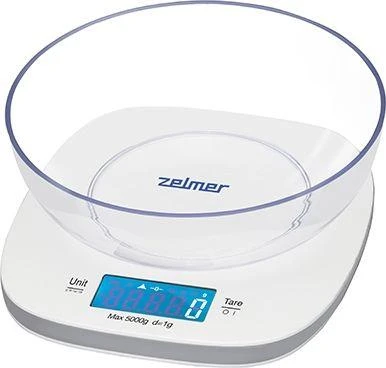 Zelmer ZKS1450 virtuvinės svarstyklės Baltas Countertop Square elektroninės virtuvinės svarstyklės