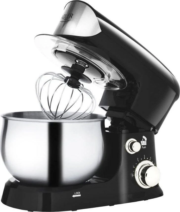 Adler | Planetary virtuvinis kombainas | AD 4226b | 1200 W | Greičių skaičius 6 | Bowl capacity 3.5 L | Juodas