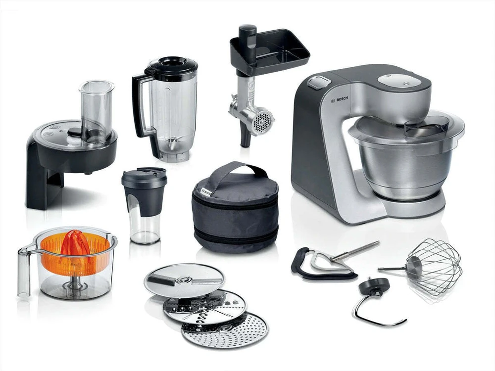 Virtuvinis kombainas Bosch MUM58359 Serija 4, Virtuvės kombainas, MUM 5, 1000 W, Sidabrinės