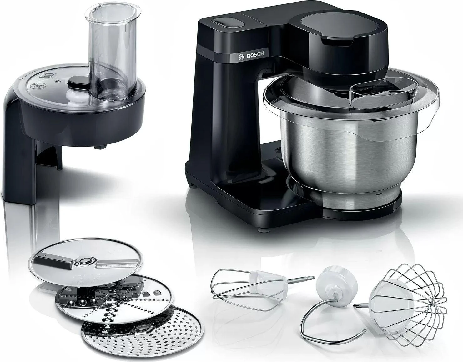 Virtuvinis kombainas Bosch MUMS2EB01 Serija 2, Virtuvės kombainas, MUM, 700 W, Juoda, Juodas
