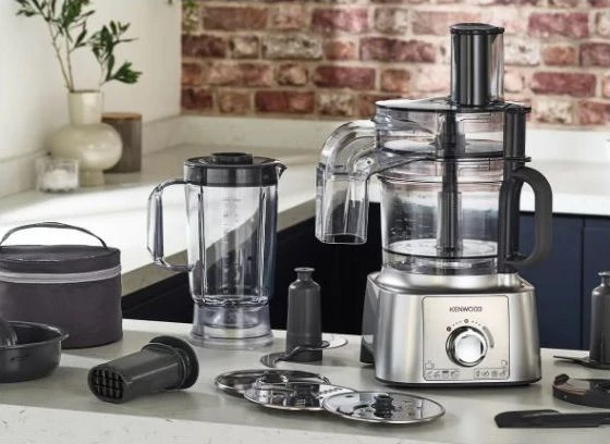 Virtuvinis kombainas Virtuvės kombainas KENWOOD FDP65.820SI MultiPro Express, 1000 W, 2 greičiai + impulsas, Nerūdijantis plienas peilio ašmenys, Inox spalva