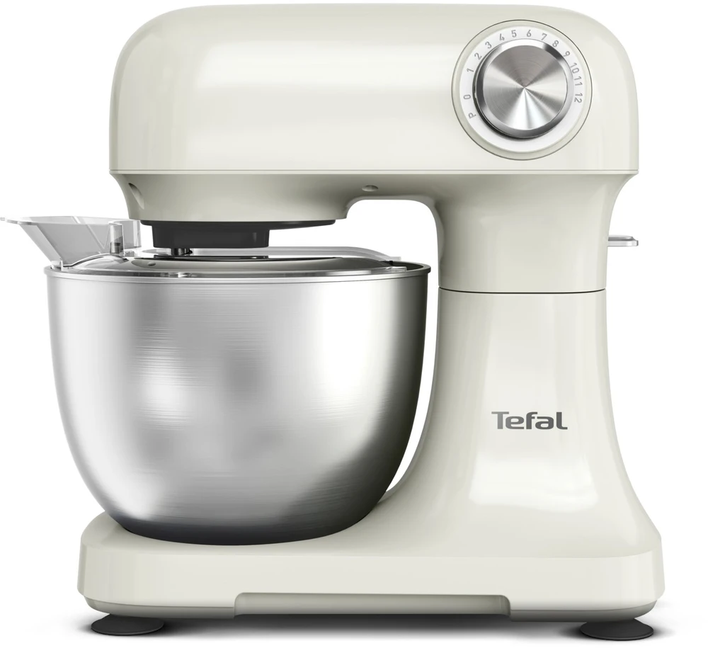 Virtuvinis kombainas TEFAL QB140AF0 Bake Easy | Kitchen Machine | 500 W | Greičių skaičius 12 | Bowl capacity 3.5 L | rusvai gelsvas