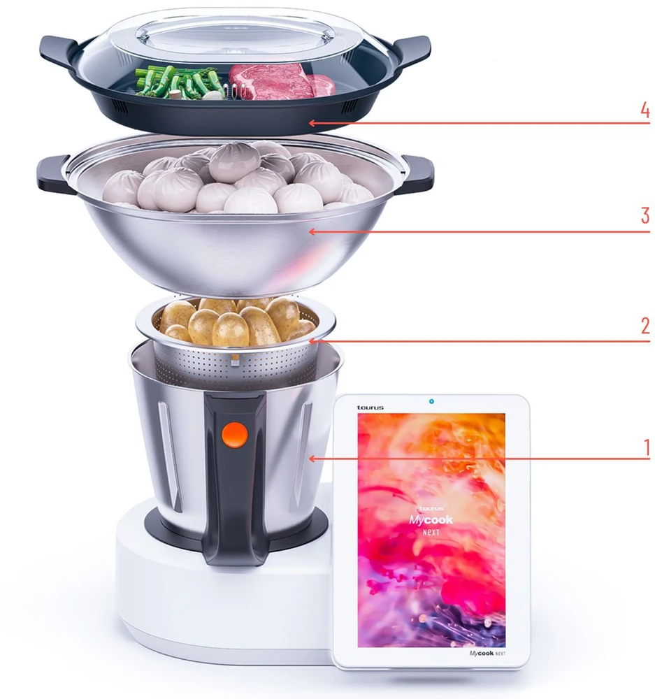 Virtuvinis kombainas Taurus MyCook Next multi-function cooking robot