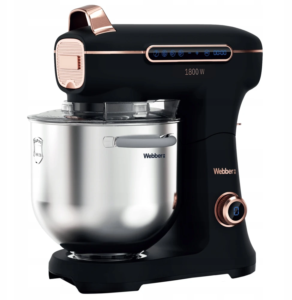 Virtuvinis kombainas „Webber“ planetinis maisto smulkintuvas „Webber XEF900“ planetinis maisto smulkintuvas, 1800 W, 7 l dubens daugiafunkcis maišytuvas