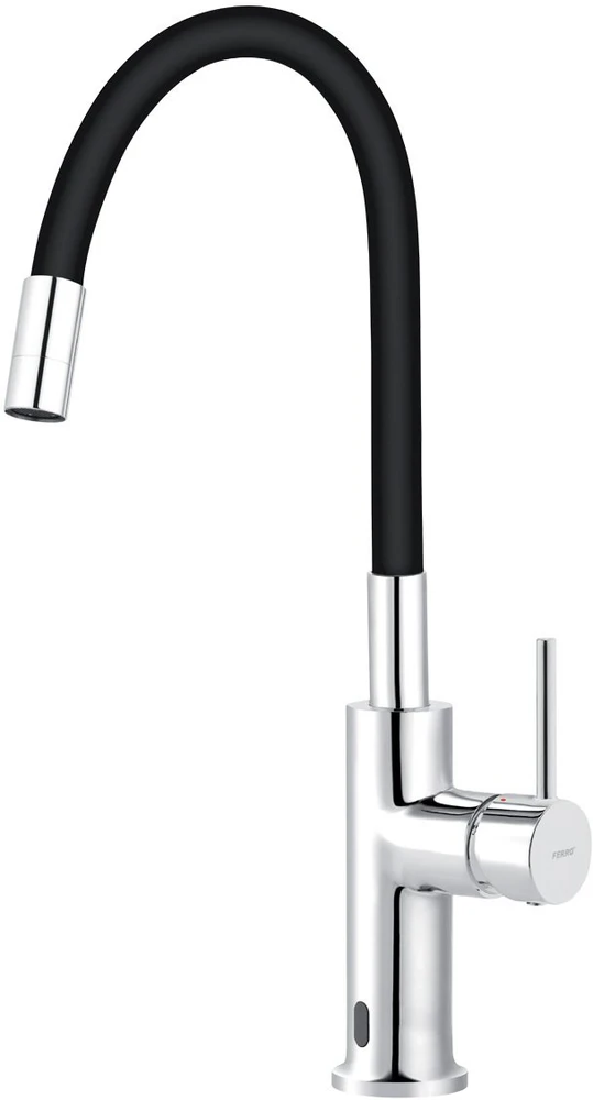 Ferro kitchen mixer. juodas/chrome. sensor
