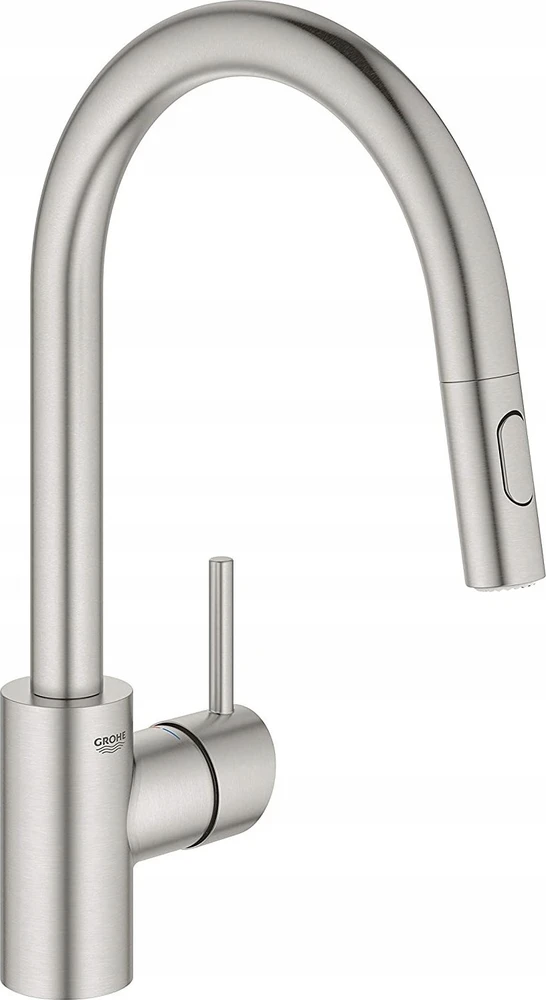 Grohe Concetto virtuvinis maišytuvas su ištraukiamu dušeliu. supersteel