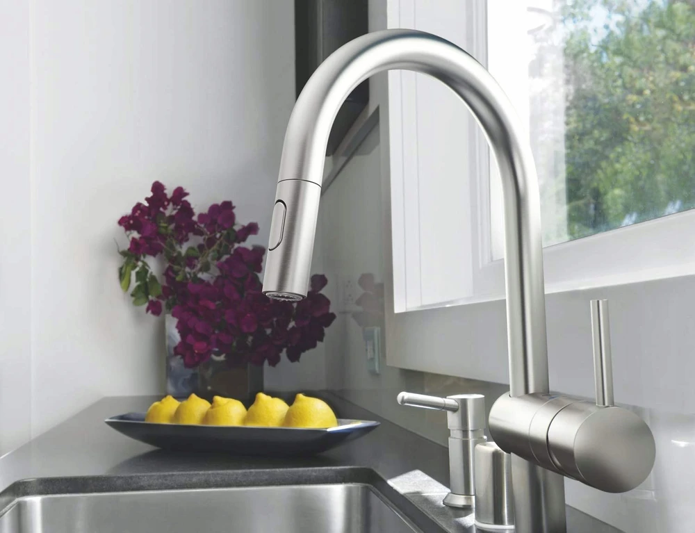 Virtuvinis maišytuvas su ištraukiama žarna Grohe MINTA 32321DC2, nerūdijančio plieno