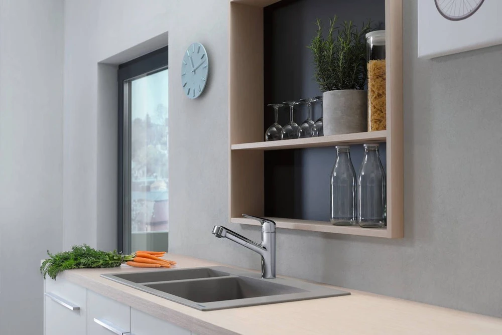 Hansgrohe Ištraukiamas virtuvės maišytuvas FOCUS M42 71814000