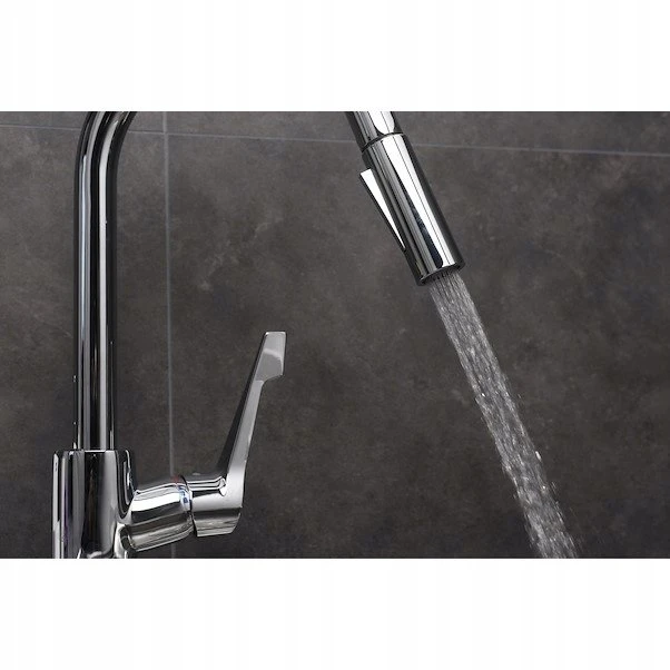 Hansgrohe HG „pasidaryk pats“ Cento XL virtuvinis maišytuvas su ištraukiamu chromuotu snapeliu HG nr. 14803