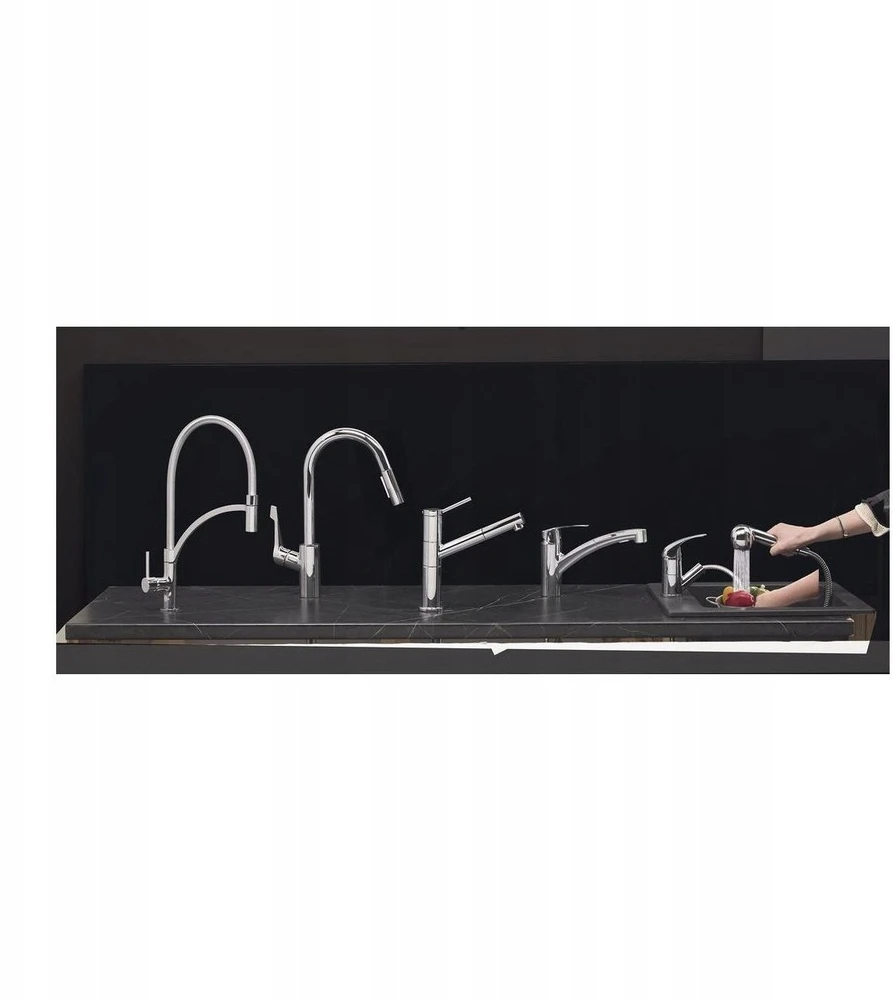 Hansgrohe HG „pasidaryk pats“ Cento XL virtuvinis maišytuvas su ištraukiamu chromuotu snapeliu HG nr. 14803