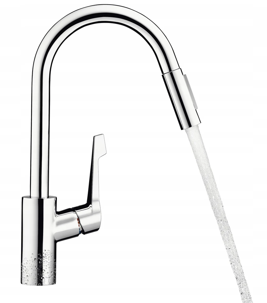 Hansgrohe HG „pasidaryk pats“ Cento XL virtuvinis maišytuvas su ištraukiamu chromuotu snapeliu HG nr. 14803