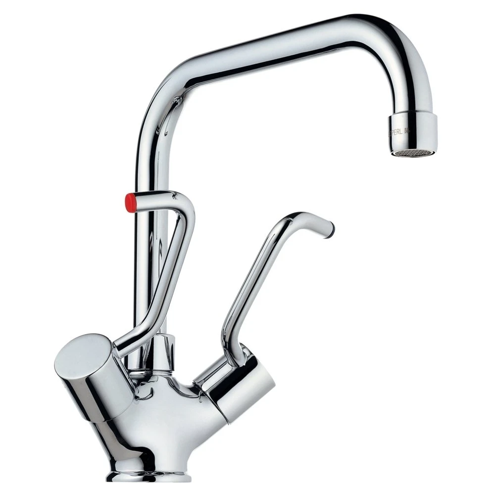 Ideal Standard Børma Standard H. virtuvės rankena - chromuota, 2 gr. lanksti, G3/8, keraminis vožtuvas, 22 mm, oro vožtuvas 200 mm.
