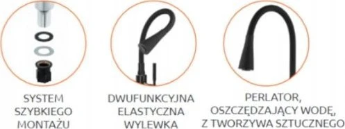 Virtuvinis maišytuvas Invena Invena virtuvinis maišytuvas Pogo Plus smėlio spalvos BZ-80-P03