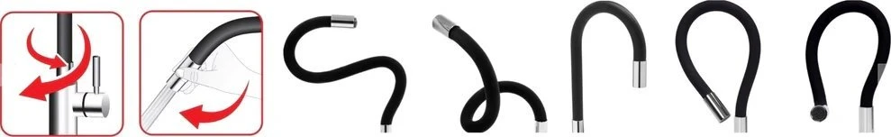 Virtuvinis maišytuvas Invena Joga Plus BZ-32-P02-C, baltas