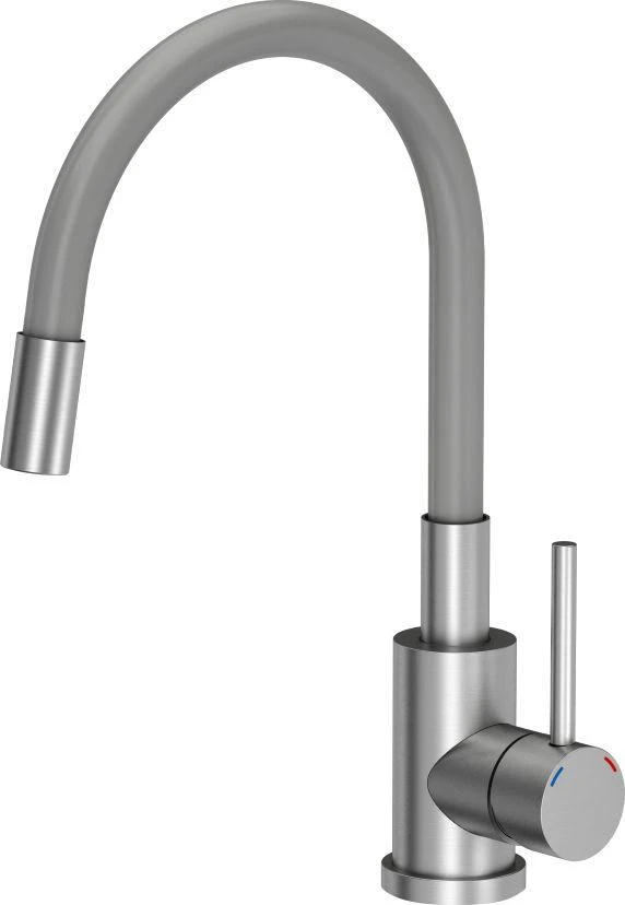 Virtuvinis maišytuvas su ištraukiama žarna Quadron Maggie 3323503GR, pilka