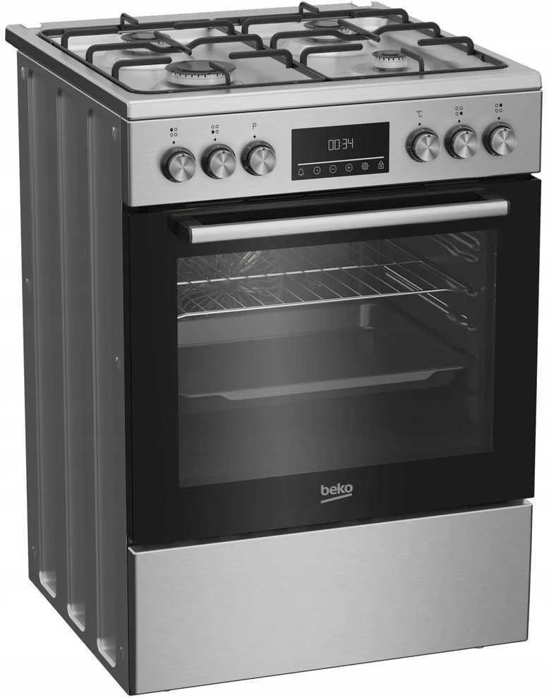 Dujinė viryklė su elektrine orkaite Beko FBE6330GXDSN